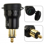 Kahekordsed USB-laadijad DIN-pistikupesa adapter BMW-le ja Ducati mootorratastele 12V-24V laadijad Autotarvikud CHINA