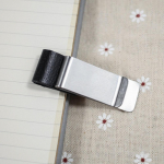 1 tk metallist pliiatsihoidja messingist roostevabast terasest pliiatsiklambrid vanaaegne p&auml;evik, lahtiste lehtedega s&uuml;learvuti pliiatsihoidja kontoritarbed Stainless Steel-Black