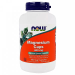 Now Foods - Magnesium Caps, 400 mg, 180 Veggie Caps