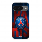 Coque - MANIACASE - Google Pixel 9 - Souple - Noir - Logo Paris Saint Germain