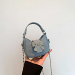 PU Bow Hasp Chains Crossbody Bag MINI Hot Sale k&auml;ekott