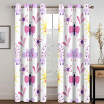 Armsad loomalill Roosa Luksuslikud aknakardinad laste magamistoas Elutoa Hooldused K&ouml;&ouml;gikaunistus kardinad Rulood W50 X H130(CM)X2&Hook