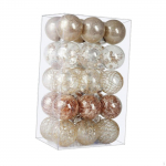 30x Christmas Ball Ornaments Xmas Tree Hanging Decorations Table Centerpiece 6 cm Fireplace Party