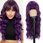 LISI HAIR s&uuml;nteetilised pikad v&auml;rvilised parukad tukkidega Naturaalne laineline parukas naistele, igap&auml;evane Cosplay kuumakindel 65cm