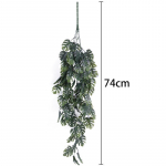 70cm Kunstlik Kilpkonna Lehe taimed viinapuu kaunistus Roheline V&otilde;lts Palmileht Rippuv Rotangist Vanik Kodu Pulmad Aed seina dekoratsioon