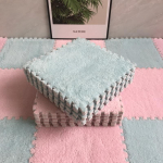 20 tk Pehme Pl&uuml;&uuml;sist Laste Vaip Beebi M&auml;ngumatt Laste Vaibad M&auml;nguasjad EVA Vaht Laste Matt Pusle &Uuml;hendatavad P&otilde;randamatid 30*30 CM 20pcs helesinine v&auml;rv/roosa