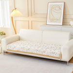 Kuldne Bronzing Velvet libisemisvastane diivanikate, Four Seasons diivanipadja kate elutoa m&ouml;&ouml;bli jaoks kaitsev diivanir&auml;tik 70*70