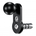 1 tolli/ 25 mm must kahvli varre alus alumiiniumsulamist mootorratta kahvli varre kinnitus vargusvastane esikahvli varda kuulipea GoPro DJI jaoks