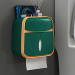 Tualettpaberikast Seinale paigaldatav veekindel tualettpaberikarp Tasuta punch-koekarp WC-paberi rullpaberi hoiureiil