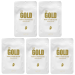 Lapcos, 24K Gold Hydra Collagen Gold Foil, Premium Facial Beauty Sheet Mask, 5 sheets, 25 g (0.88 oz) each white