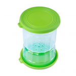 Liivakell hapukurgipurk marineeritud mahla eraldaja, toidukvaliteediga BPA vaba lekkekindel kollane/sinine