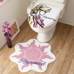 Disney Rapunzel tualettruumi kaane matt, 2-osaline komplekt ja [NDY-34] 100210703201-01-02 white