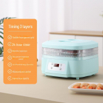 Kompaktne mitmekihiline toidudeh&uuml;draator suupistete jaoks &ndash; ideaalne puuviljade, liha, &uuml;rtide ja muu kuivatamiseks 3 layers