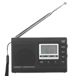 HRD-310 kaasaskantav raadioministereo FM MW SW vastuv&otilde;tja digitaalkellaga 3,5 mm k&otilde;rvaklappidega