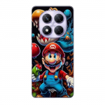 Coque - Maniacase - Xiaomi Redmi Note 14 Pro 5G - Souple - Noir - Super Mario Bros