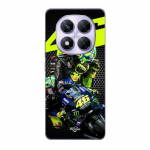 Coque - Maniacase - Xiaomi Redmi Note 14 Pro 5G - Souple - Noir - Valentino Rossi Logo Motogp