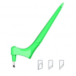 K&auml;sit&ouml;&ouml; l&otilde;ikepliiats 360-kraadiste p&ouml;&ouml;rlevate teradega roostevabast terasest kunstil&otilde;ikust&ouml;&ouml;riist 3 vahetatava teraga meisterdamisl&otilde;ikur &scaron;abloonide v&auml;ljal&otilde;igete albumi meisterdamiseks valge