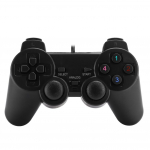 K&auml;eshoitav USB juhtmega m&auml;ngukonsooli m&auml;ngukontroller M&auml;ngupult Must PC ComputerBlack jaoks must