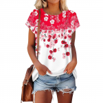 Naiste l&uuml;hikeste varrukatega T-s&auml;rgid &Uuml;mara kaelusega Armsad tuunikatopsid Lihtsad T-s&auml;rgid Pluusid Lahti istuv pullover XXL beež