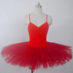 Tutu T&auml;iskasvanute Balleti Leotard Must Punane Valge Kost&uuml;&uuml;mid Balleriin Naised Balleti Tantsuriided Laps Laps T&uuml;drukud 110cm punane