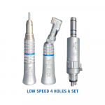 NICEDEN Dental Handpiece Low Speed External Water Jet Air Motor Handpiece Kit Contra angle