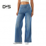 Naiste taskutega teksad Elastsed k&otilde;rge v&ouml;&ouml;kohaga &uuml;hev&auml;rvilised t&auml;ispikad p&uuml;ksid Sirged laia s&auml;&auml;rega p&uuml;ksid igap&auml;evaseks s&otilde;itmiseks XS sinine