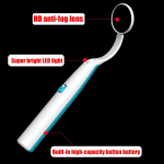 Hambapeegel LED-valgustusega LED Hambapeegel hambaraviinspektsiooniks sinine