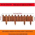 V&auml;liskorrosioonivastane puidust aiatara lillepeenarde ja kaunistuste jaoks Carbonized