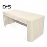 Sobiv laudlina, pol&uuml;ester lahtine tagak&uuml;lg, &uuml;hev&auml;rviline pestav laudlina koosolekupeoks, pulmapidude s&uuml;nnip&auml;evaks 6ft valge