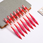 12 TK uut vajutusmehhanismiga neutraalset pastapliiatsit, kolmev&auml;rviline libisemiskindel kuulotsikuga t&auml;ites&uuml;damik &otilde;ppimiseks, kontorisse, neutraalne t&auml;itesulepea 0.5mm sinine
