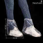 10 tk veekindel paks kingakate &uuml;hekordselt kasutatavad jalatsi tolmukatted vihmajalatsite katted 39*30cm