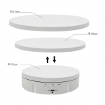 Kuum m&uuml;&uuml;k 3 kiirust elektriline p&ouml;&ouml;rlev visualiseerija 360&deg; p&ouml;&ouml;rdelaua reguleerimine USB laadimisekraani alus video v&otilde;tterekvisiidi jaoks valge