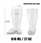 47oz klaasist Das Boot &otilde;llekann, pliivaba klaas, vastupidav ja vastupidav, sobib &otilde;llefestivalidele, pallim&auml;ngudele, terrassidele, aedadesse jne. >1L