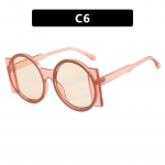 Naiste meeste &uuml;mmargused kahev&auml;rvilised p&auml;ikeseprillid Mood Retro Trend P&auml;ikeseprillid Travel Street Photo Holiday Party Beach Prillid