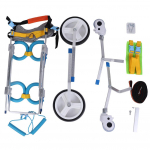 Lemmiklooma ratastool puuetega v&auml;ikese keskmise koera kassi k&otilde;ndimiseks jalgade taastusraviks (S)