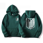 Attack On Titan Meeste Hoodie Anime Hoodid Mehed Naiste T&auml;navar&otilde;ivad Pullover Harajuku Shingeki No Kyojin Hoodies Dressipluusid Riided XXXL black