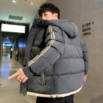 Meeste sulejope triibulised parkad teismeliste paks lahtine mantel S&uuml;gistalveriided Kupud Jope Kapuutsiga Trench-mantel Meeste &uuml;ler&otilde;ivad 2XL