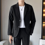 Meeste jakk kontori vabaaja jope Meeste vabaaja suures suuruses &uuml;likond peigmehe kleit &otilde;huke jakk XS