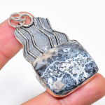 Dendrite Opal Handmade 925 Sterling Silver Jewelry Pendant 2.36 z0a30