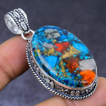 Spiny Oyster handmade 925 Steling Silver Jewelry Pendant 2.17 D7k85