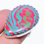 Calsilica Handmade 925 Sterling Silver Gift Jewelry Ring Size 8 h1g44