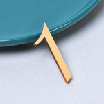 1 tk aadressitahvel akr&uuml;&uuml;list ukse numbrim&auml;rgi kleebis postkasti silt Maja aadress isekleepuv