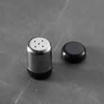 Roostevabast terasest maitseainepurgid grill-soolapurk, pipra maitseainepudel Kodu maitseained s&auml;ilituskonteiner K&ouml;&ouml;gitarvikud 5 hole