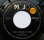7-tolline plaat FONTELLA BASS - I Want Everyone To Know 2092045 Mojo 1972 UK Soul/Funk Kasutatud