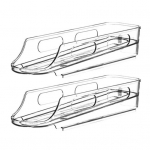 Automaatne Veeremise Munade Hoiuriiul Suure Mahutavusega L&auml;bipaistev Disain K&uuml;lmkapi Muna Korraldaja Hoiustamis Dispenser Dual Layer