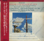 LP SIR NEVILLE MARRINER, AURELE NICOLE - Mozart: Symphonie Concertante K. 29 28PC109 PHILIPS 1984 Jaapan Obi Klassikaline Kasutatud