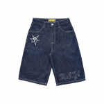 RogueWave Y2K L&uuml;hikesed p&uuml;ksid Harajuku Hip Hop Tr&uuml;kiga Kottis Denim Spordip&uuml;ksid Suvised Uued Meeste ja Naiste Gooti Korvpallip&uuml;ksid Streetwear S