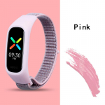 Nailonrihm OPPO rihma asendusk&auml;ev&otilde;ru jaoks, reguleeritav spordisilmusega kellarihm, hingav randmepael OPPO rihma tarvikute jaoks For OPPO Band roosa