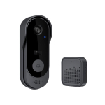 Tuya nutikas kodu veekindel uksekell &ouml;ise n&auml;gemisega monitorid HD videokaamera 2.4G WIFI helistav uksekell juhtmevaba intercom h&auml;&auml;l must