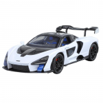 1/24 m&otilde;&otilde;tkavas McLaren Senna sulamist superauto simulatsioonimudel, laste m&auml;nguauto tulede ja helidega, sobib poiste s&uuml;nnip&auml;evakingituseks valge
